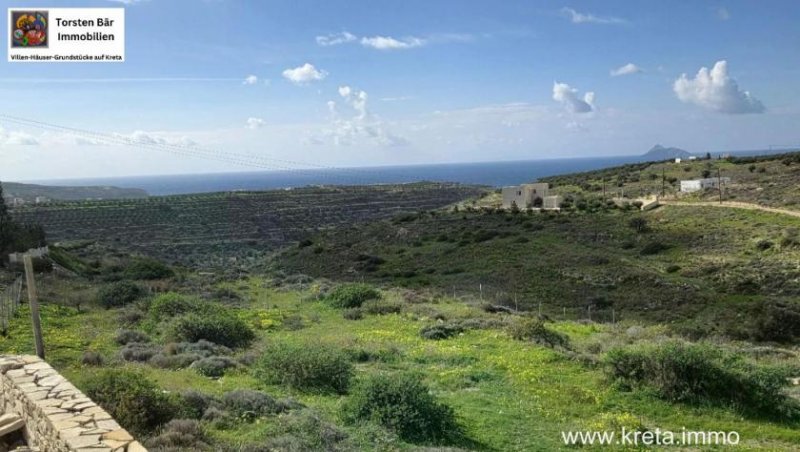 Kamilari 4.972 m² Bauland in Kamilari – Ihr Panoramaplot mit Genehmigung mit Meerblick auf Kreta Grundstück kaufen